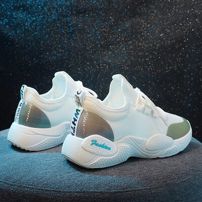

White shoes women 2019 summer sneakers Korean version of thick bottom net red new tide shoes casual Joker white shoes shoes