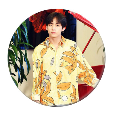 

KPOP Bangtan Boys BTS LightBoy With Luv Brooch Pin Badge For Clothes Hat Bag