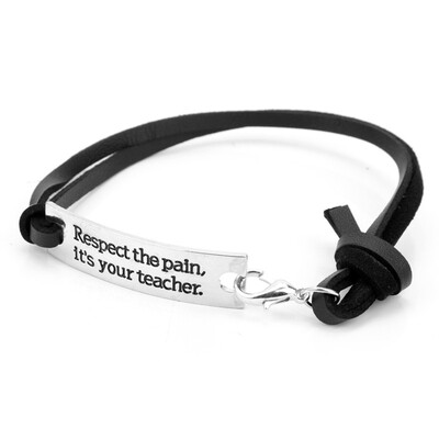 

Teachers Day Gift Can Adjust The Bracelet Teachers Gift Lettering Leather Rope Bracelet
