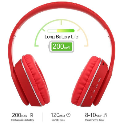 

L350 Wireless Bluetooth Headphones Over-ear Earphones Bluetooth 50 Sports Headsets Support TF Card 35mm AUX IN FM Radio w Mic