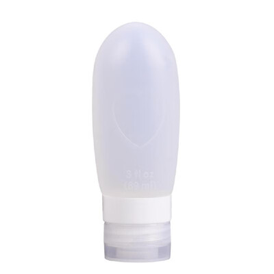 

Refillable Travel Bottles Silicone Squeezable Tube Sets Cosmetic Toiletry Containers for Shampoo Lotion Soap White  89ml