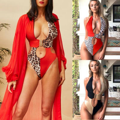 

Women Swimming Costume Padded Swimsuits Monokini One Piece Swimwear Beach Bikini