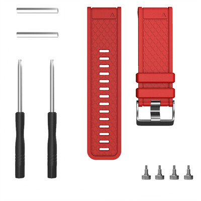 

〖Follure〗For Garmin FenixFenix 2 Band Easy Fit 26mm Width Soft Silicone Watch Strap