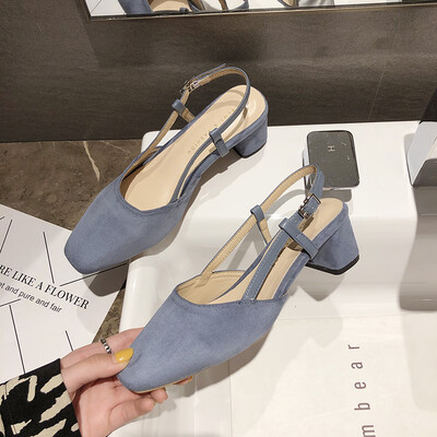 

The sandal womens rough&summer fashion the low heel&the fairy wind soft shoes
