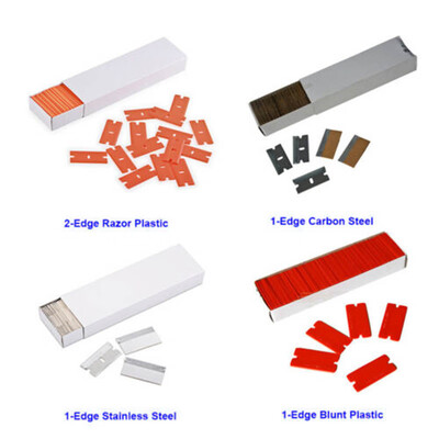 

Set Of 100pcs 15 Edge Scraper Cutters Sticker Clean Glue Remove Tint Tool