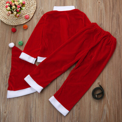 

Toddler Kids Baby Boys Christmas Party Clothes Costume T-shirtPantsHat Outfit