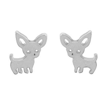

Women Simple Silver Gold Stud Earrings Anti Allergy Free Earring Girl Women Fashion Gift Pet Ear Studs Jewelry Accessories