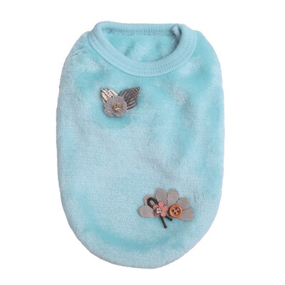

Pet Dog Warm Clothes Cute Cartoon Animals Pattern Vests for Winter Puppy Warm Thick Shirt Coral Velvet Vests Pet Dog Supplies