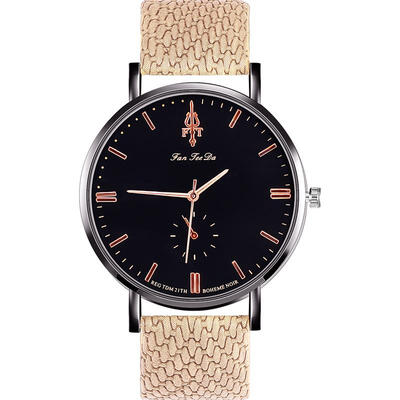 

Womens Fashion Casual Quartz Analog Leather Watch Rose Gold WatchCase Lady Dress Watches