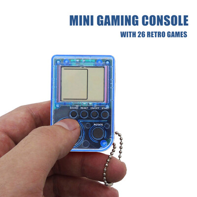 

Mini Gaming Console Portable Mini Handle with 26 Retro Games LCD Screen Birthday Gift for Kids