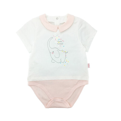 

Baby Touch colorful short sleeves&open placket 15129