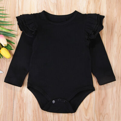 

Newborn Baby Girl Boy Solid Romper Bodysuit Outfits Jumpsuit Sunsuit Clothes