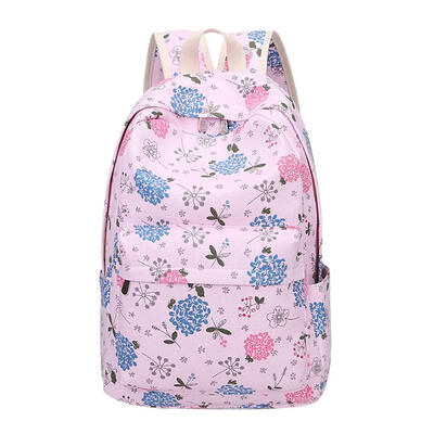 

Canvas Cartoon Print Backpack Students Teenager Girls Casual Travel Satchel