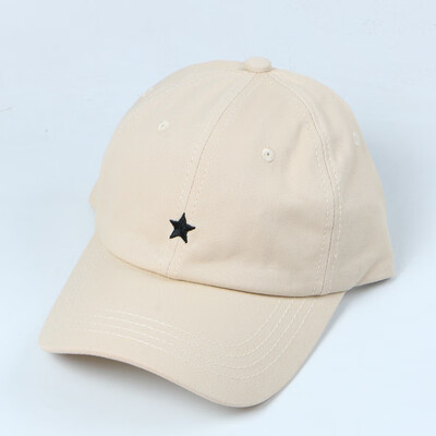 

Korean Simple Hat New Spring&Summer Female Baseball Cap Letter Embroidery Pentagon Star Outdoor Leisure