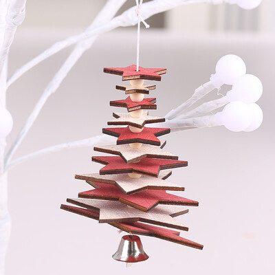 

Siaonvr Christmas Tree Wooden Hanging Pendant Store Door Ornament Xmas Home Decor