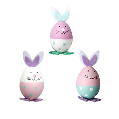 

3pcs Easter Eggs Cute Cartoon Rabbit Doll Kids Kindergarten Festival Toys