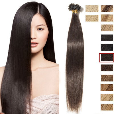 

16"18"20"22" 24"Invisible NailU Tip Glue Real Remy Human Hair Extensions Real Soft Hair Extensions 100strands50g