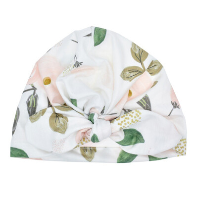 

Baby Fashion Hat Solid Turban Kids Girls Sun Hat Elastic Caps Baby Cap Bow Tie Hat