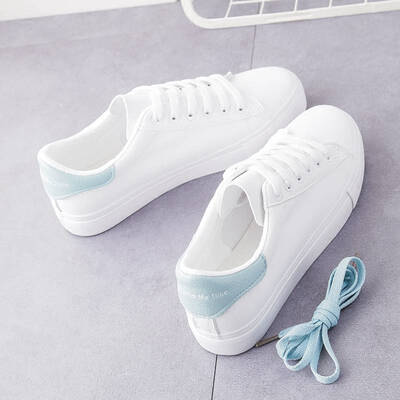 

Explosion models small white shoes female 2019 summer new autumn shoes wild Korean version of the non-slip student flat pregnant women white shoes autumn