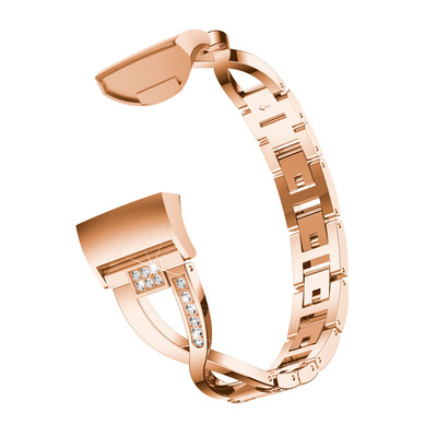 

〖Follure〗X-Link Metal Bracelets Replacement Adjustable Straps Crystal For Fitbit Charge 3