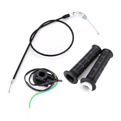 

49CC 80CC Electric Bicycle E-bike Throttle Holder Plastic Handles Cable Set
