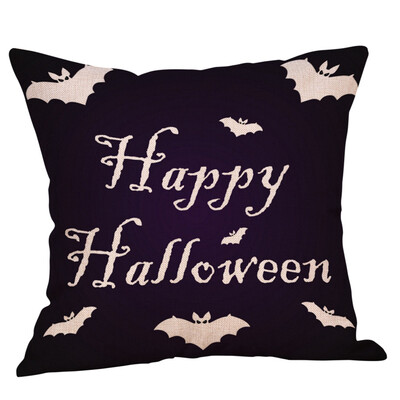 

Happy Halloween Pillows Cover Fall Decor Pillow Case Sofa Throw Cushion Cover