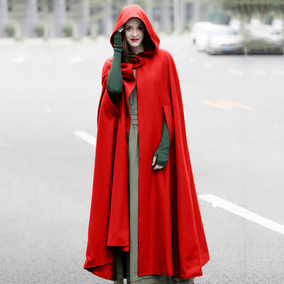 

Tailored Women Trench Coat Open Front Cardigan Jacket Coat Cape Cloak Plus