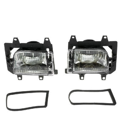 

Pair of Left & Right Front Fog Light Transparent Plastic Lens Kit for BMW E30 3-Series 1985-1993