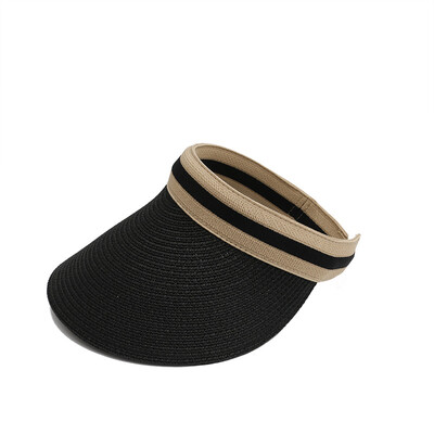 

Hat female summer Korean version ins wind anti-ultraviolet sun hat tide outdoor straw tour topless sun hat sun protection
