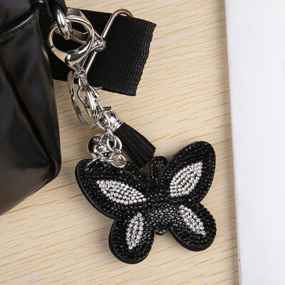 

Gobestart Butterfly Shaped Keychain Pendant DIY Point Drill Key Chain Pendant Decoration