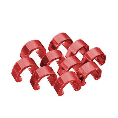 

New Hot 10PCS Aluminum Alloy Bicycle C Type Buckle For MTB Road Bike Disc Brake Cable Frame Organizer Line Pipe Clip