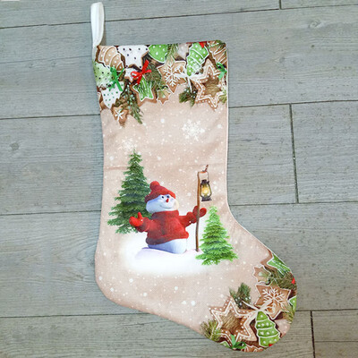 

Christmas Gift Bags Stocking Socks Santa ClausSnowman Xmas Tree Decor Ornaments