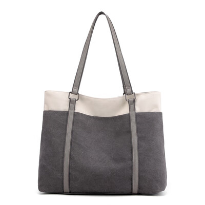 

Canvas bag lady fashion single shoulder handbag Korean version bag light big bag lady bag lady bag lady with large capacity