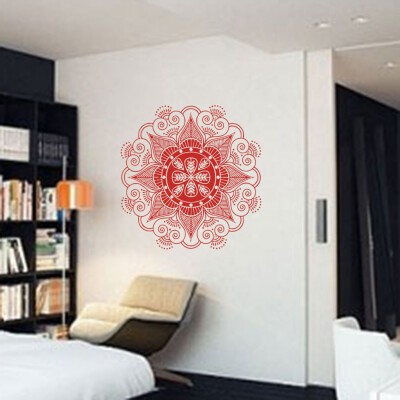 

〖Follure〗Mandala Flower Indian Bedroom Wall Decal Art Stickers Mural Home Vinyl Family BK