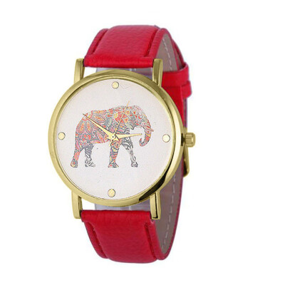 

Temperament Womens Watches Best Sellers Cute Elephant Pattern Ladies Watch Montre Femme Marque De Luxe Cuir Zegarki Damskie