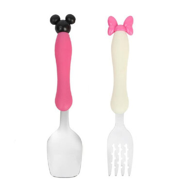 

Stainless Steel Dinner Set Spoon Scoop Fork Cartoon Dinnerware Kit Children West Tableware Set Fork Dining Appliance
