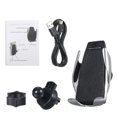 

Automatic Clamping Wireless Charger Air Vent Phone Holder 360 Degree Rotation Charging Mount Bracket Compatible with 5W75W10W F