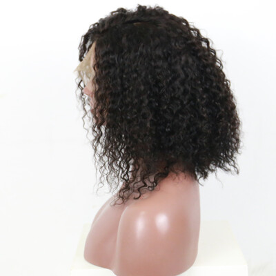

Dolago Curly Bob Wigs 13x6 Short Lace Front Human Hair Wigs For Women 130 Peruvian Glueless Lace Frontal Wig Full Black