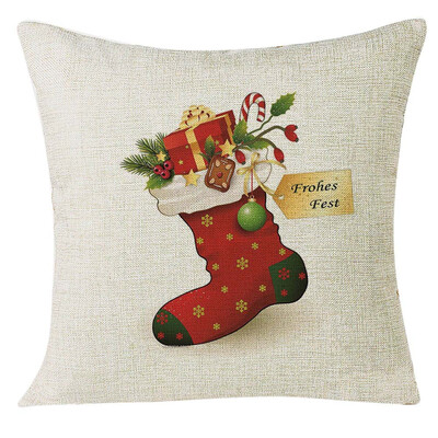 

Tailored Xmas Christmas Socks Sofa Home Decoration Festival Pillow Case Cushion Cover