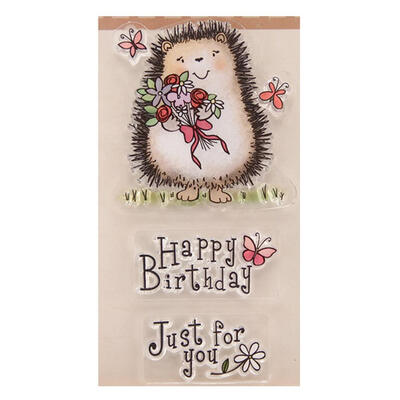 

Silicone Clear Stamps Birthday Card for DIY ScrapbookingPhoto Album Craft