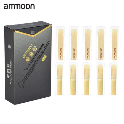

ammoon High Grade Bb Clarinet Bamboo Reeds Strength 20 10pcs Box
