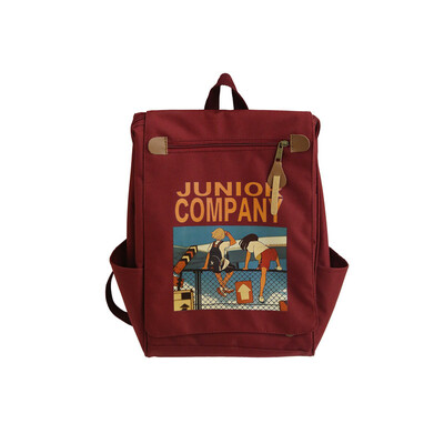 

Korean version of Guzhukan schoolbag for young girls High School Students Campus Capacity Shoulder bag ins Wind&Day Edition