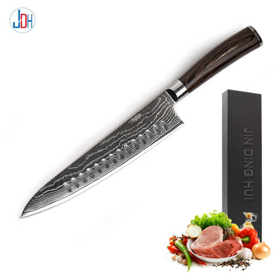 

Damascus kitchen knife
