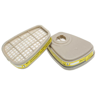 

2Pcs Acid Gas Cartridge Organic Vapor Cartridge Filter Box for 6800 8200 Respirators Gas Mask Accessories Personal Protective Equi