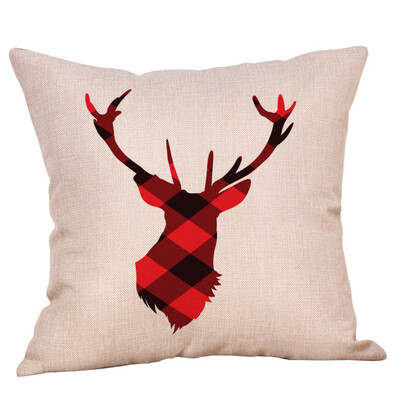

Tailored Christmas Pillow Case Glitter Cotton Linen Sofa Throw Cushion Cover Home Decor
