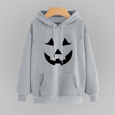 

Tailored Women Print Long Sleeve Casual Hooded Casual Pullover Top Blouse