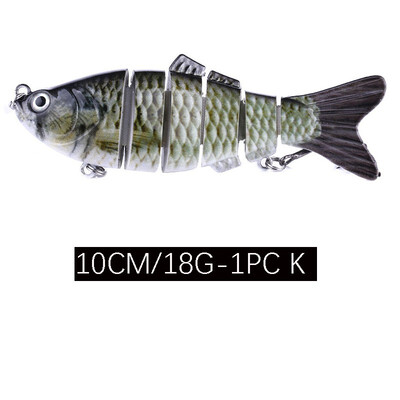 

VISSEN 1PCS 18g 10cm Fishing Cranks Lure Artificial Crankbait Hard Topwater Trolling Wobblers Mini Fishing Lure Swim Tackle