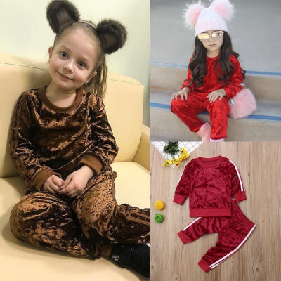 

Newborn Infant Baby Child Baby Girl Long Sleeve T-Shirt Top Pants Set