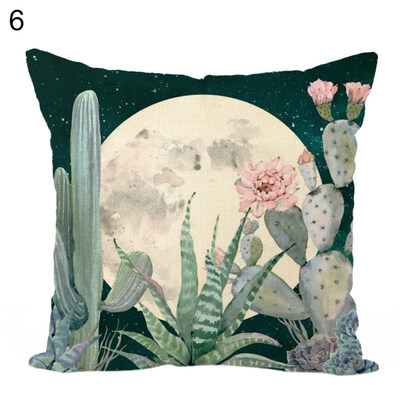 

45x45cm Plants Pattern Pillow Case Cushion Cover Home Cafe Sofa Bed Car Decor