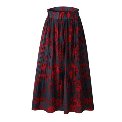 

Womens Plus Size Boho High Waist Beach Full Lenght Maxi Skirt Summer Long Dress